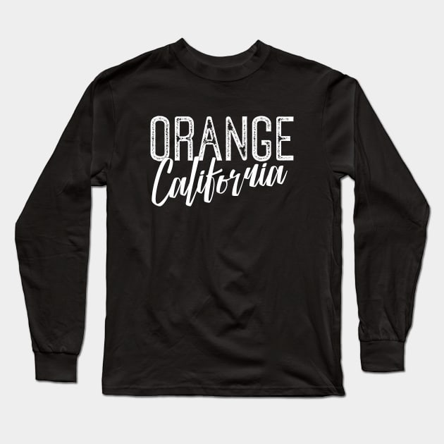 Orange, CALIFORNIA Long Sleeve T-Shirt by dlinca